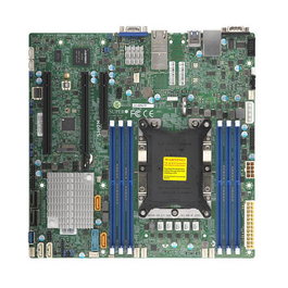 Super Micro Computer Placa Base Supermicro X11SPM-TF-O micro ATX para Intel, soporte DDR4 ECC 768 GB, 10GbE, RAID, SATA III
