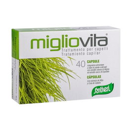 Santiveri Migliovita 40 cápsulas complemento para uñas y cabello con mijo y cola de caballo