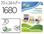 Tico Etiquetas Adhesivas Amarillo Fluorescente 70x36 mm Caja 70 Hojas