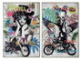 DKD Home Decor Cuadro Lienzo Urban Surtido de 2 Piezas