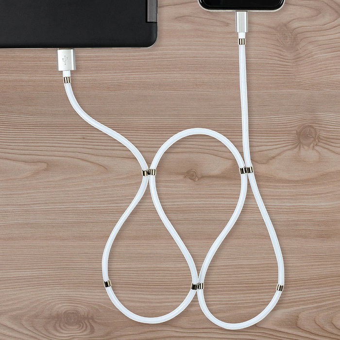 Be Mix Cable Imán Carga Rápida iPhone 1 Metro con 10 Imanes