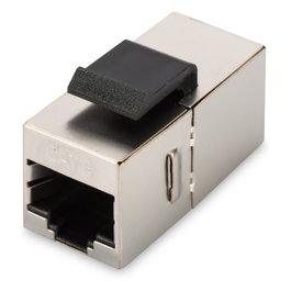 DIGITUS Acoplador modular CAT 6 apantallado RJ45 a RJ45 para montaje en panel