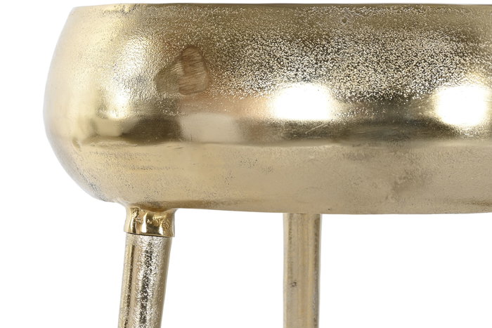 DKD Home Decor Macetero Moderno Dorado Aluminio 35.5 x 77 x 35.5 cm