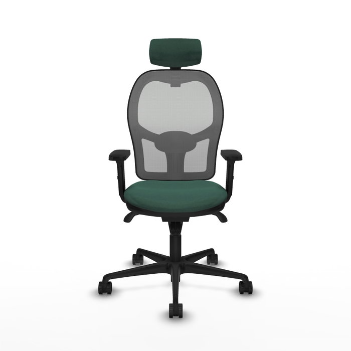 PIQUERAS Y CRESPO Silla de oficina Jorquera con mecanismo Sincro, Verde botella y Gris PIQUERAS Y CRESPO Silla de oficina Jorquera con mecanismo Sincro, Verde botella y Gris