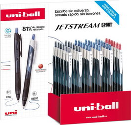 UNI-BALL Jetstream Sport Bolígrafos Retráctiles 1 mm Colores Surtidos (36 unidades)
