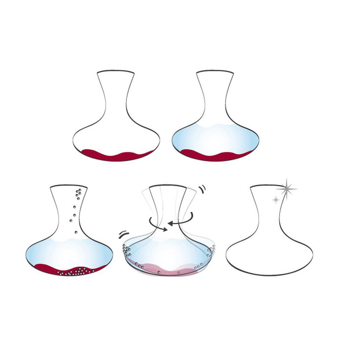 Cook Concept Bolas Limpia Decantador Vino Metal