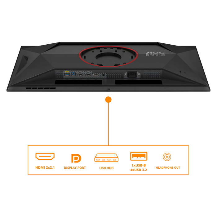 AOC Q27G4ZD Monitor Gaming QD-OLED 27 pulg QHD 280Hz