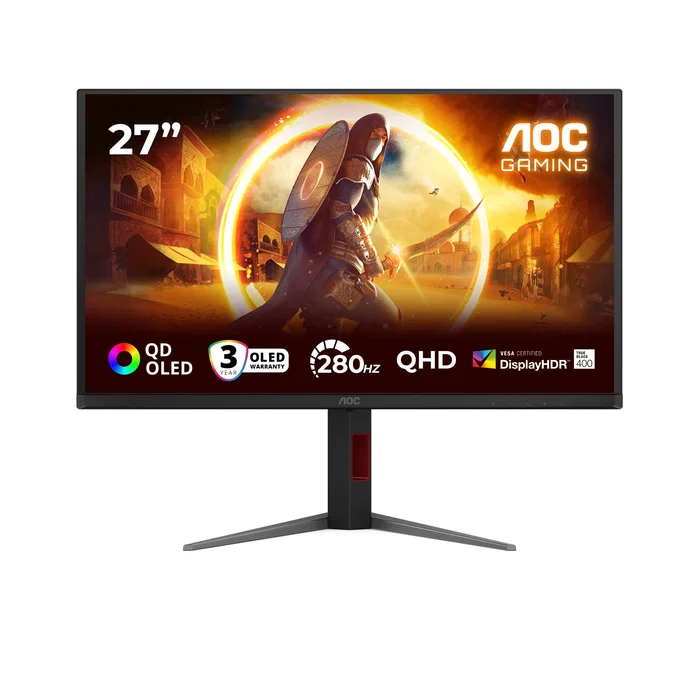 AOC Q27G4ZD Gaming-Monitor QD-OLED 27 pulgades QHD 280Hz AOC Q27G4ZD Gaming-Monitor QD-OLED 27 pulgades QHD 280Hz