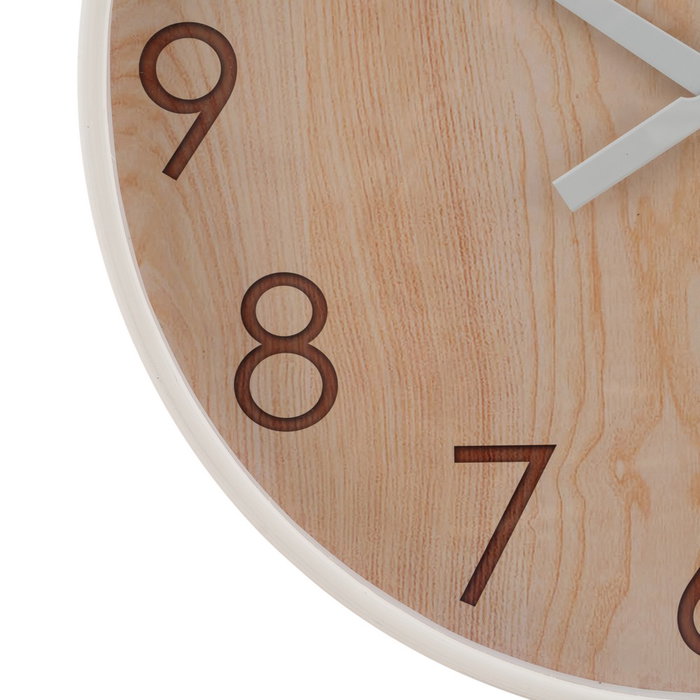 Reloj Natural Madera Decoración 60 X 60 X 5,50 cm