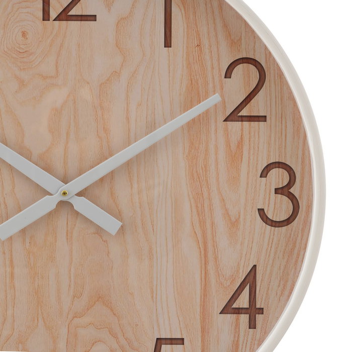 Reloj Natural Madera Decoración 60 X 60 X 5,50 cm