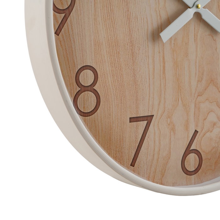Reloj Natural Madera Decoración 60 X 60 X 5,50 cm