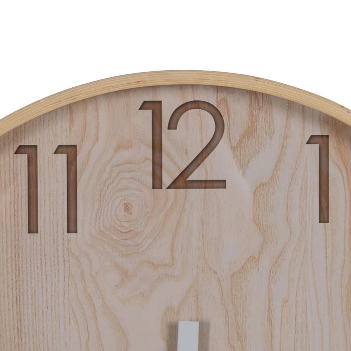 Ixia Reloj de Madera Natural Decoración 60 x 60 x 5,50 cm
