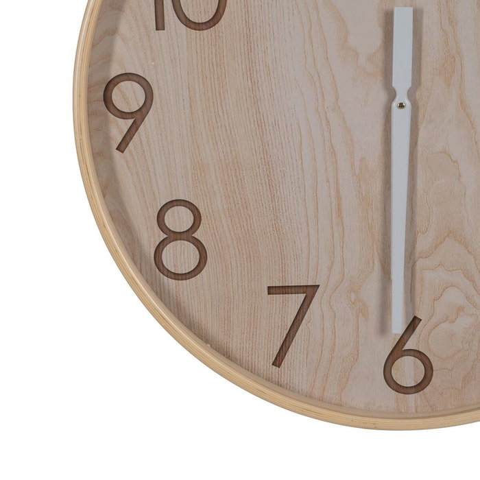 Ixia Reloj de Madera Natural Decoración 60 x 60 x 5,50 cm