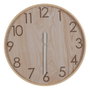 Ixia Reloj de Madera Natural Decoración 60 x 60 x 5,50 cm