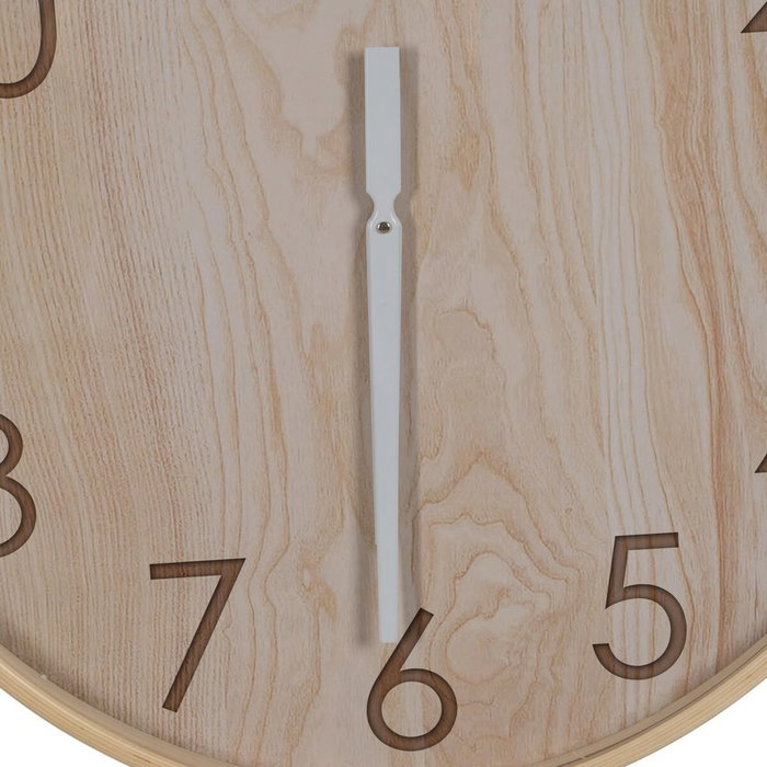 Ixia Reloj de Madera Natural Decoración 60 x 60 x 5,50 cm