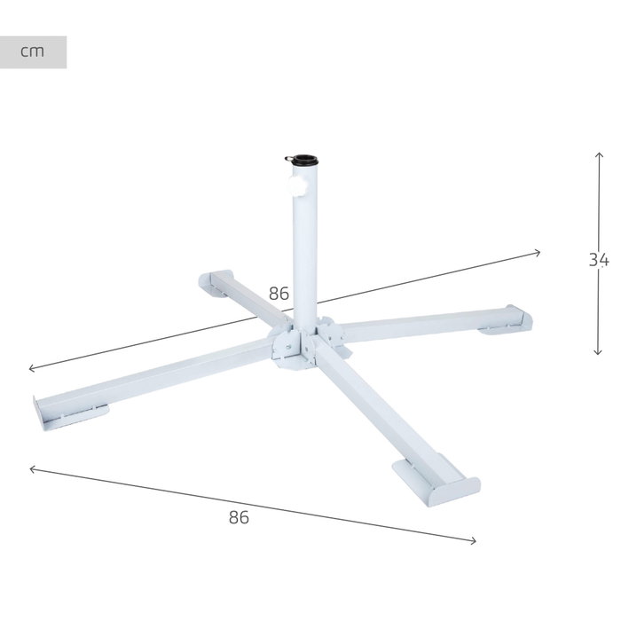 Aktive-Pie Base para Parasol 4 Patas Ple
