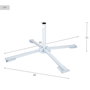 Aktive-Pie Base para Parasol 4 Patas Ple