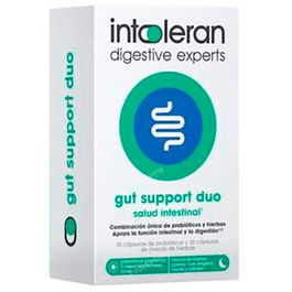 Intoleran Gut Support Duo 30+30 Cap. Soporte Intestinal y Digestivo Probiótico y Hierbas