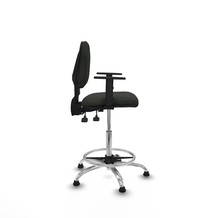PIQUERAS Y CRESPO Taburete Isso AS Bali negro con brazos