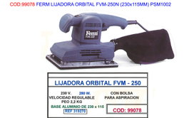 FERM FINSTOCK Lijadora Orbital FVM-250N (230x115mm)