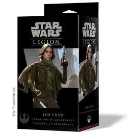 Atomic Mass Games Expansión Star Wars: Legion - Jyn Erso, Comandante Rebelde, Miniatura, Cartas, Juego de Mesa en Español