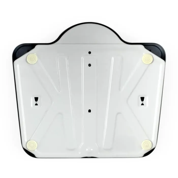 Livoo DOM490 Báscula de Baño Mecánica Retro, Sin Batería, Máx. 136 kg, Metal Antideslizante - Blanco