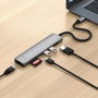 Satechi Adaptador USB-C Slim Multi-Port Hub 7 en 1, Gris Espacial