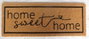 DKD Home Decor Felpudo de Fibra de Coco Home Sweet Home 65x25x1,5 cm