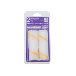 BARBOSA Pack de 2 Recambios Mini-Rodillo de Pintura de 6 cm