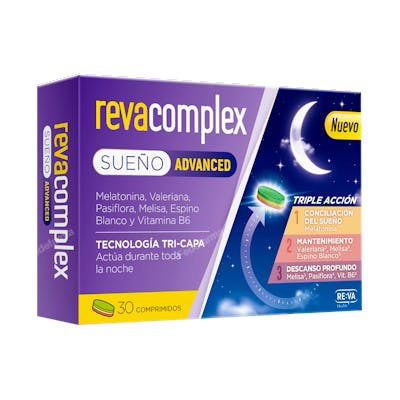 REVA Complex Sueño Advance 30 Comp. Suplemento para el Descanso