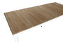 DKD Home Decor Mesa Comedor Mediterraneo Blanco Madera de Abeto 100 x 100 x 78 cm Extensible