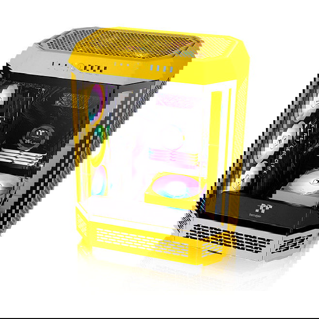 Thermaltake CT120 EX ARGB Ventilador PC Refrigeración Amarillo 120mm 3 Unidades