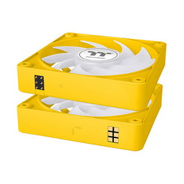 Thermaltake CT120 EX ARGB Ventilador PC Refrigeración Amarillo 120mm 3 Unidades