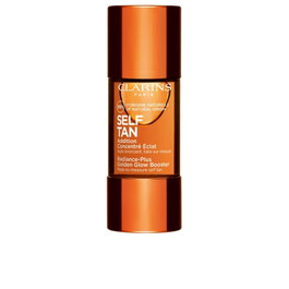Clarins Self-Tan Addition Concentré Éclat Autobronceador para el Rostro, Concentrado de Luminosidad Facial, 15 ml