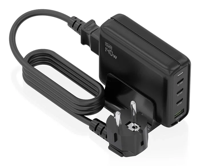 Aisens Cargador Sobremesa GaN 140W 3xUSB-C 1xUSB-A Negro ASCH-140W4P056-BK Aisens Cargador Sobremesa GaN 140W 3xUSB-C 1xUSB-A Negro ASCH-140W4P056-BK