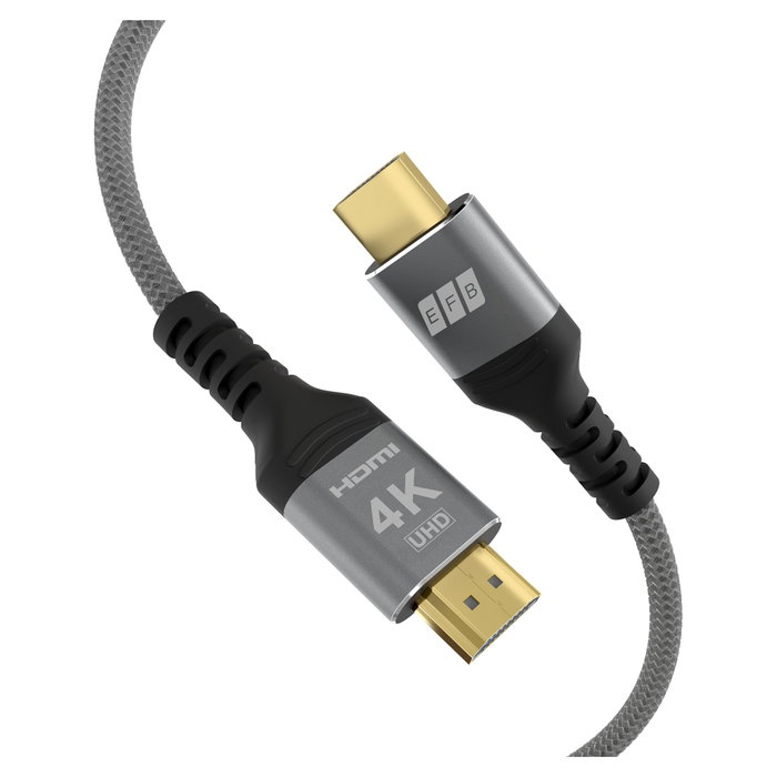 EFB Elektronik HDMI-20-00001 Cable HDMI High-Speed 4K60Hz 0,5m Gris