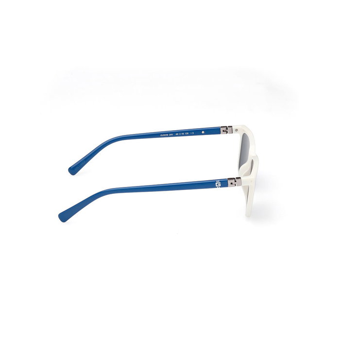 Guess Gafas GU9236 Gafas de Sol para Niños Rectangulares Blanco Cristales Azules 135mm