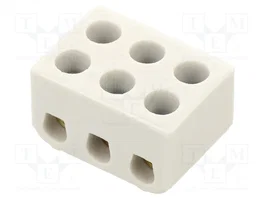 SEZ DK Bloque de Bornas Cerámico de 6 Bornas