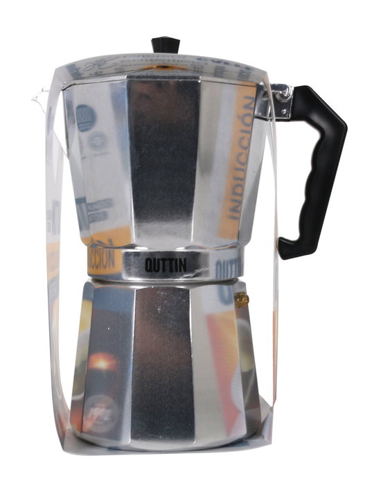 Quttin Cafetera de Aluminio de 12 Servicios para Inducción