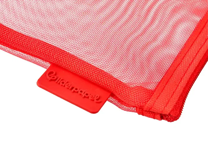 Liderpapel Bolsa Zipper Bag Poliéster Transpirable Multiusos DIN A5 Rojo 175x235x3 mm