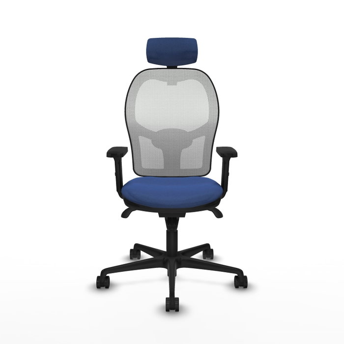 PIQUERAS Y CRESPO Silla de oficina Jorquera Azul Marino y Blanco