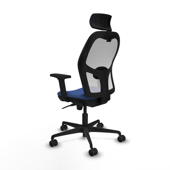 PIQUERAS Y CRESPO Silla de oficina Jorquera Azul Marino y Blanco