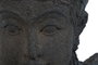 DKD Home Decor Figura de Diosa Javanesa en Cemento Gris Oscuro