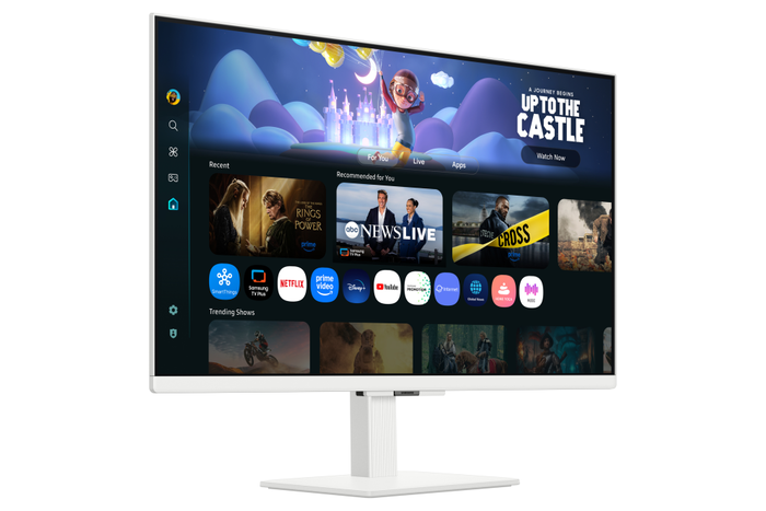 Samsung M50F Monitor Smart M5 27" Full HD IPS HDR10 60Hz, Blanco, Altavoces, HDMI, USB, WiFi, Bluetooth 5.2, Soporte VESA, Modo Juego, Flicker Free