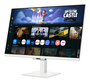 Samsung M50F Monitor Smart M5 27" Full HD IPS HDR10 60Hz, Blanco, Altavoces, HDMI, USB, WiFi, Bluetooth 5.2, Soporte VESA, Modo Juego, Flicker Free
