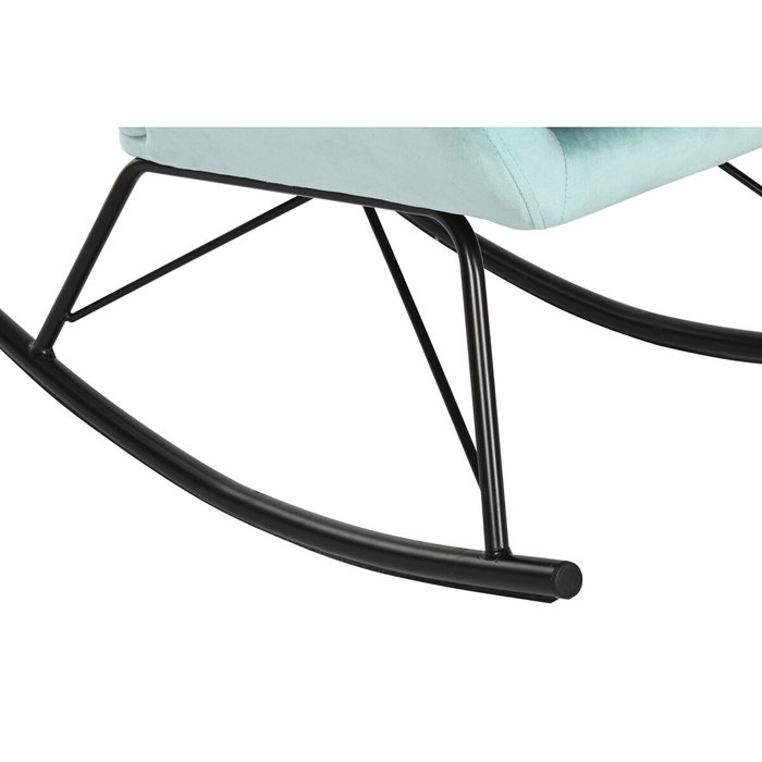 DKD Home Decor Mecedora de Terciopelo Verde Jade