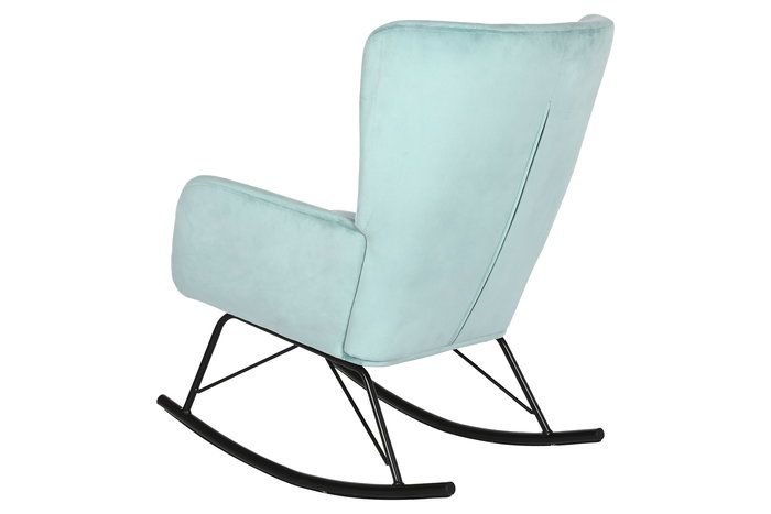 DKD Home Decor Mecedora Verde Jade Negro 90 x 92 x 68 cm