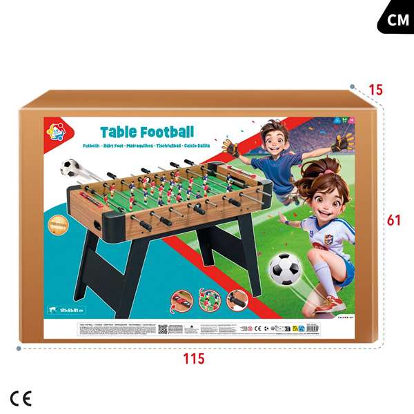 Color Baby Futbolín Madera Haya 121X61X81 Cm Color Baby Futbolín Madera Haya 121X61X81 Cm