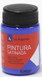 LA PAJARITA Bote de pintura satinada azul ultramar base látex 35 ml