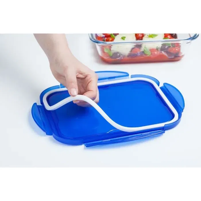 Pyrex Set 3 Fiambreras Cook & Go Vidrio Rectangular Tapa Hermética 0,8 L AAAAY01494